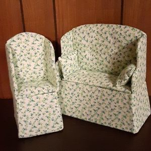 Barbie, Chair and Love Seat, Doll not included.